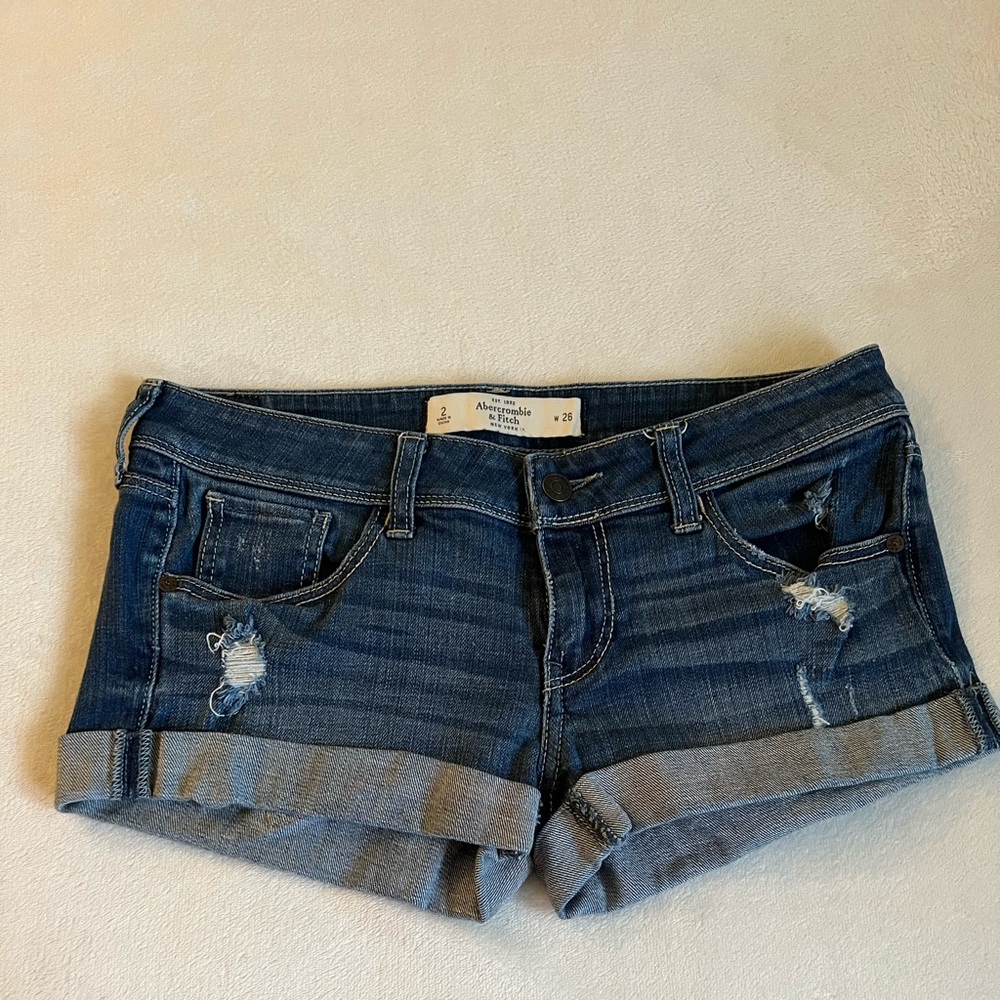 Abercrombie & Fitch low rise jean shorts